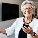 Connected Home Security for Seniors**

"A bright, modern living room showcasing silver tech devices: a medical alert bracelet worn by a smiling, fully clothed senior woman, smart home security system display, and motion sensors subtly integrated into the decor.  Safe for work, appropriate content, fully clothed, professional, modern interior design, perfect anatomy, correct proportions, natural pose, well-formed hands, proper finger count, natural body proportions."

**