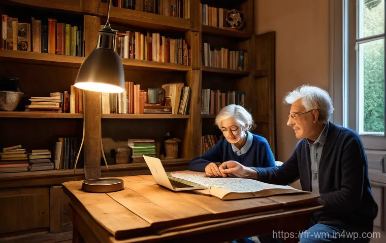 고령자 맞춤형 온라인 커뮤니티의 필요성 - A vibrant community garden in a small French town, bathed in warm afternoon sunlight. An active, spr...
