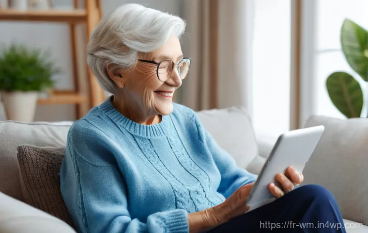 실버세대의 기술 활용 및 교육에 대한 연구 - Prompt 1: Joyful Video Call Connection**