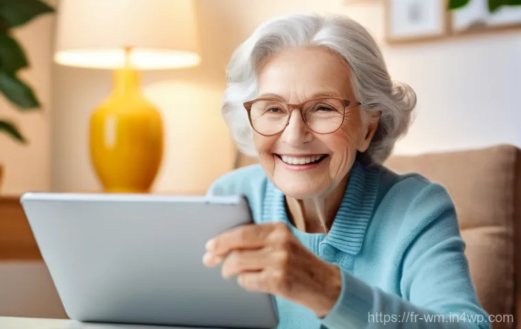 고령자 건강 증진을 위한 새로운 기술 동향 - **Prompt: Active Senior with Discreet Wearable Technology**
    "A vibrant and healthy senior man, a...