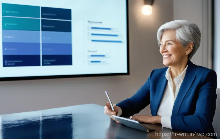 실버세대의 일자리 창출을 위한 기술 - Image Prompt 1: The Experienced Mentor in a Hybrid Workspace**