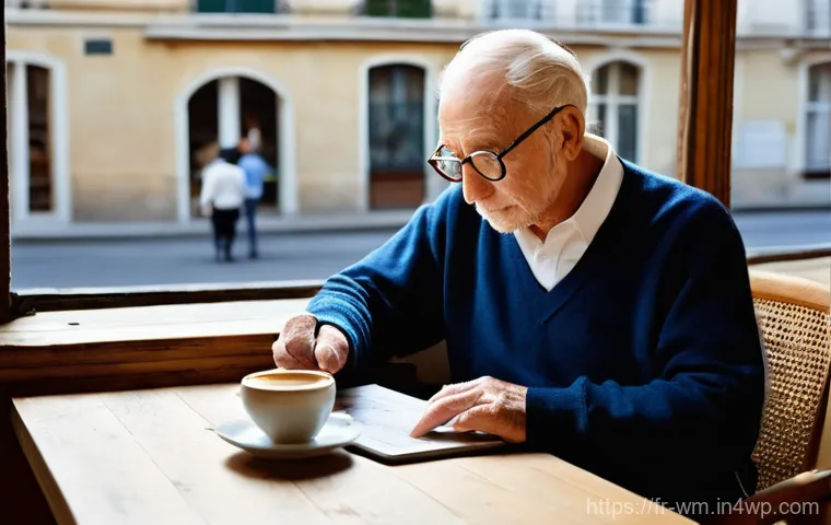 고령자 대상 기술적 문제 해결 방안 - **Prompt 1: A heartwarming intergenerational moment of digital connection.**
    "A cozy indoor scen...